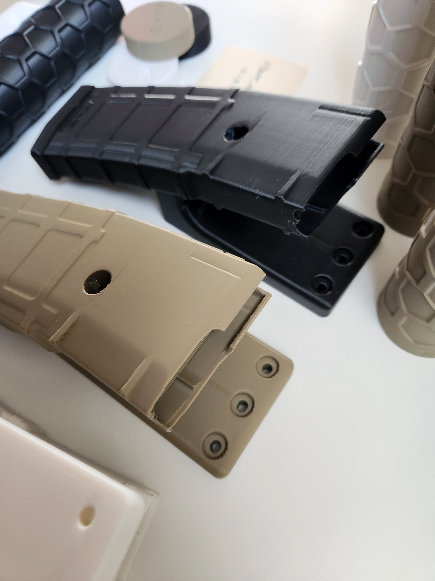 Floating AR-15 Wall Mount with PMAG Style Magazine - Suitable for Vertical or Horizontal Display